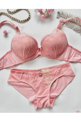 Прекрасний мереживний комплект з мікросіточкою WeiyeSi 6075